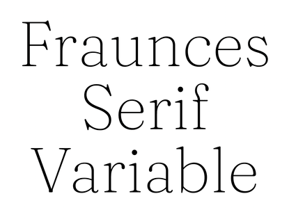 Fraunces – Undercase Type