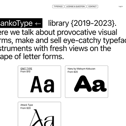 Typeface | Tsankotype