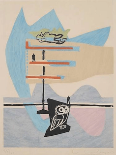 Le Corbusier: Poème de l'angle droit, original lithographe