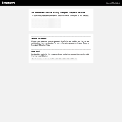 Bloomberg - Are you a robot?