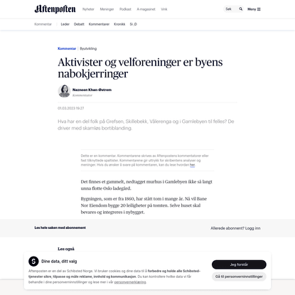 Aktivister og velforeninger er byens nabokjerringer