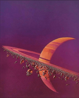 bruce pennington cover art for "the science fiction hall of fame, vol two" edited by robert silverberg, 1972
