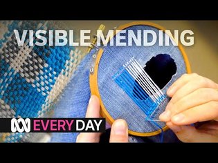 Visible mending brings new life to old damaged clothes 🧵✂️ | Everyday | ABC Australia