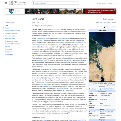 Suez Canal - Wikipedia