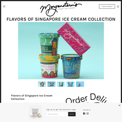 Flavors of Singapore Ice Cream Collection