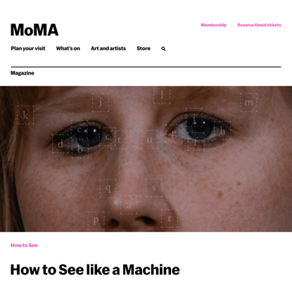 How to See like a Machine | Magazine | MoMA