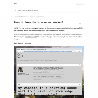 How do I use the browser extension?