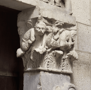 Portal from the Church of San Leonardo al Frigido, detail