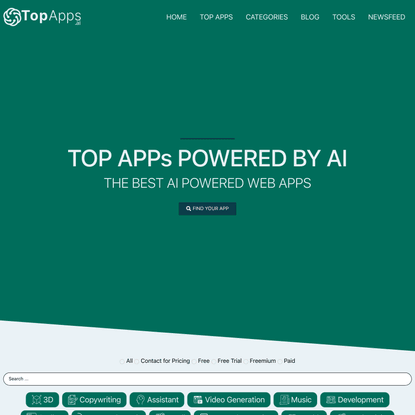 Top APPs Powered By Ai - TopApps.Ai