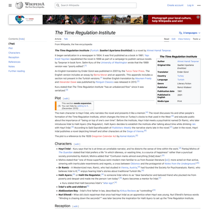 The Time Regulation Institute - Wikipedia
