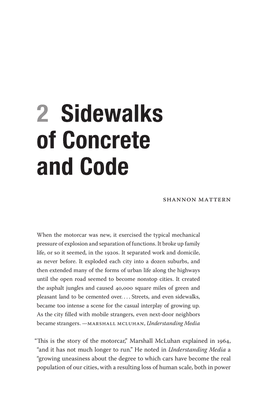 Sidewalks of Concrete and Code — Shannon Mattern