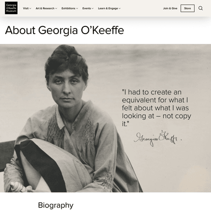 About Georgia O’Keeffe - The Georgia O’Keeffe Museum