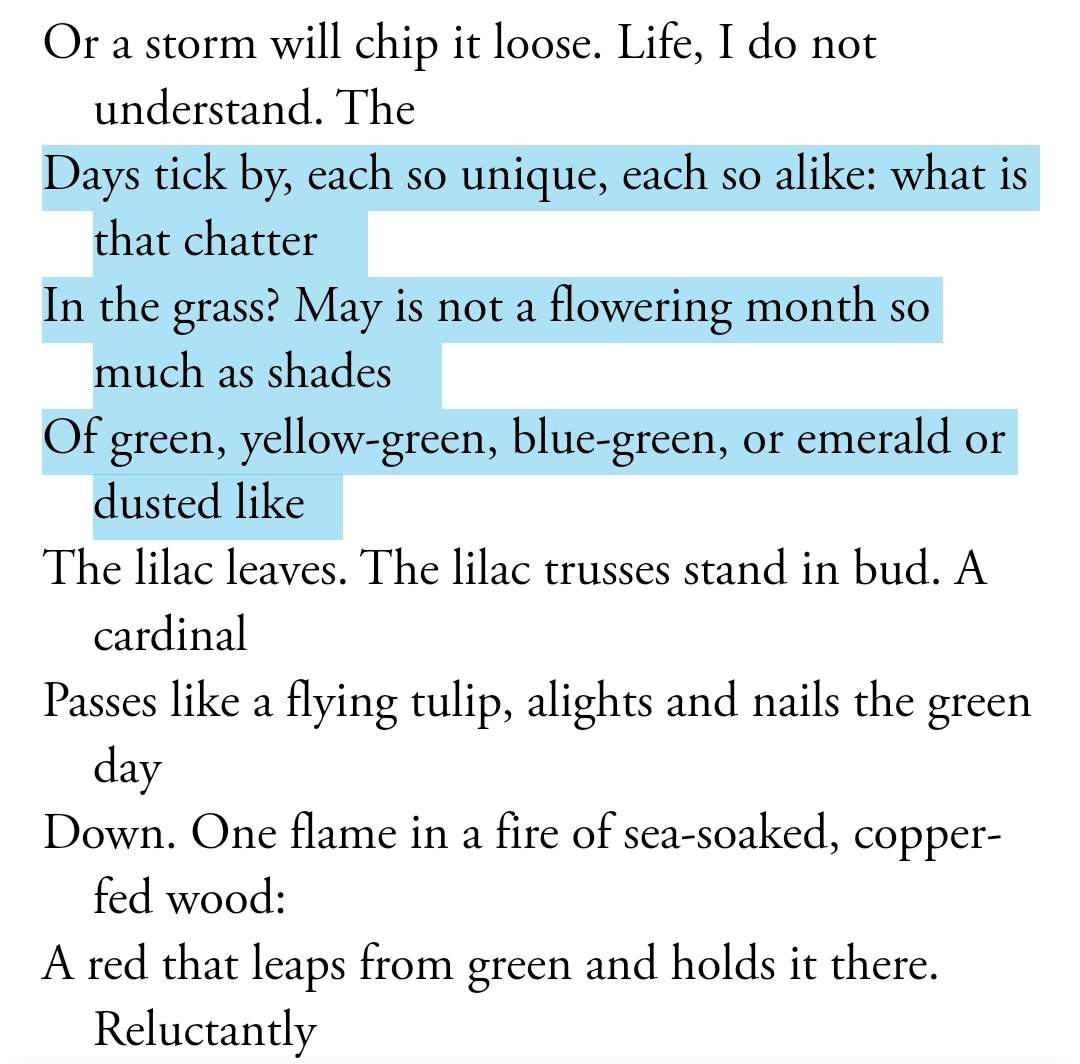 ∆ from Hymn to Life by James Schuyler