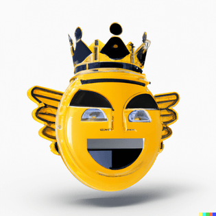dall-e-2023-03-27-13.59.44-a-3d-graphic-of-a-big-yellow-emoji-of-technological-monarch-on-a-white-backgound.png