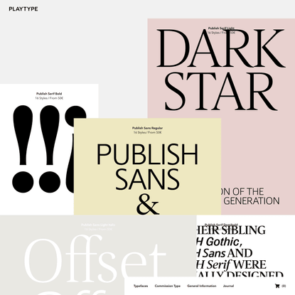 PLAYTYPE - Type Foundry - Retail and Custom-made fonts