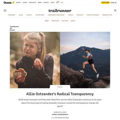 Allie Ostrander’s Radical Transparency