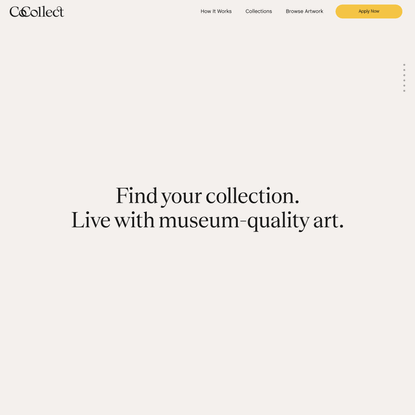 CoCollect - Find Your Collection - Live With Museum-Quality Art