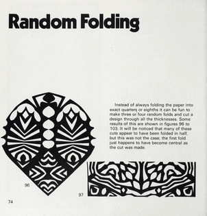 Random Folding, from Papercutting, Brigitte Stoddart, 1973
