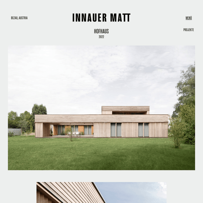 HOFHAUS | Architekten Innauer Matt