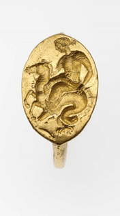Nereid riding a Hippocamp, 425-400 B.C. Classic Period,Greek