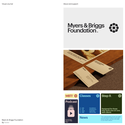 Myers &amp; Briggs Foundation – Visual Journal