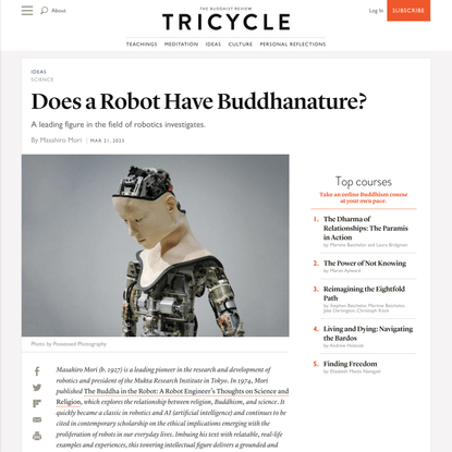 Does a Robot Have Buddhanature?