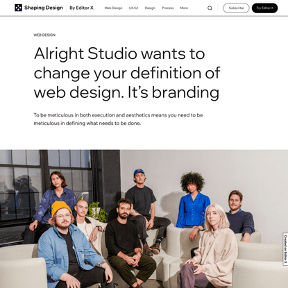 Alright Studio wants to change your definition of web design. It’s branding