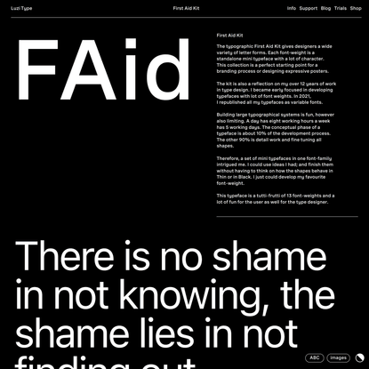 First Aid Kit – Luzi Type Foundry
