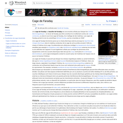 Cage de Faraday — Wikipédia