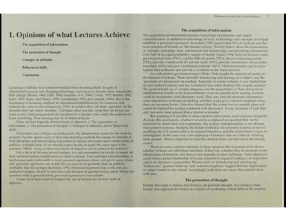 What's the use of lectures?, Donald Bligh, 2000