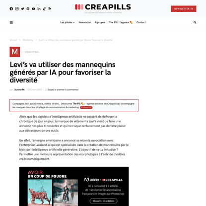 Levi's va utiliser des mannequins générés par IA pour favoriser la diversité