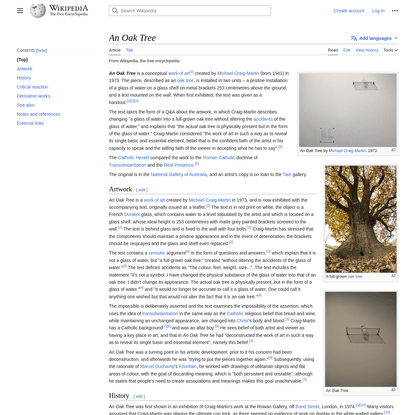 An Oak Tree - Wikipedia