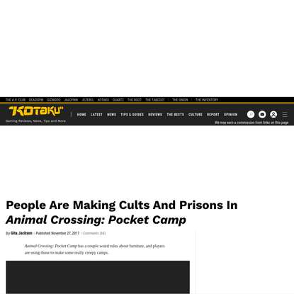 People Are Making Cults And Prisons In Animal Crossing: Pocket Camp
