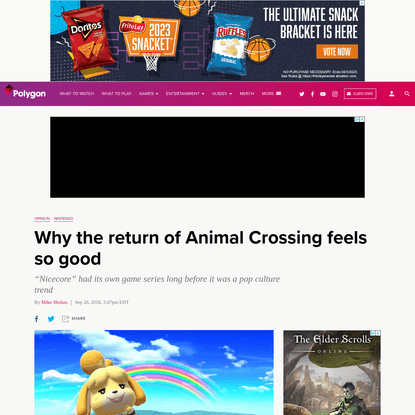 Why the return of Animal Crossing feels so good