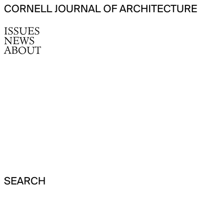 Cornell Journal of Architecture