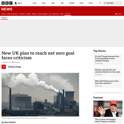 New UK plan to reach net zero goal faces criticism