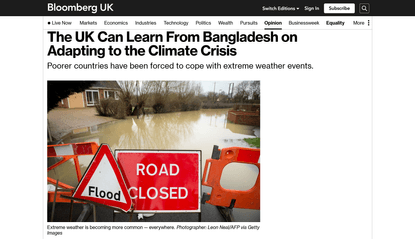 The UK Can Learn From Bangladesh on Adapting to the Climate Crisis