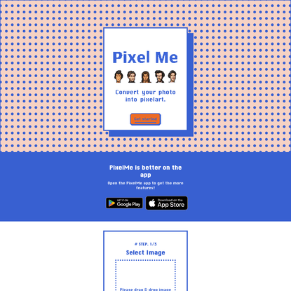 PixelMe : Convert your photo into pixelart.