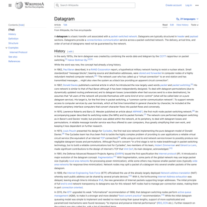 Datagram - Wikipedia