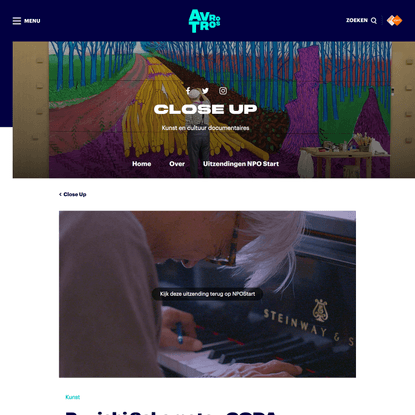 Ryuichi Sakamoto - CODA - Close Up - AVROTROS.nl