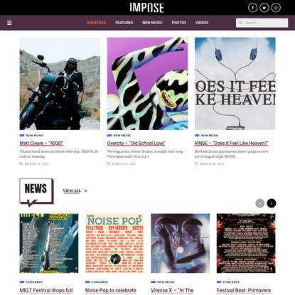 Impose Magazine - Handpicked New Music. Everyday.