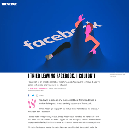 I tried leaving Facebook. I couldn't