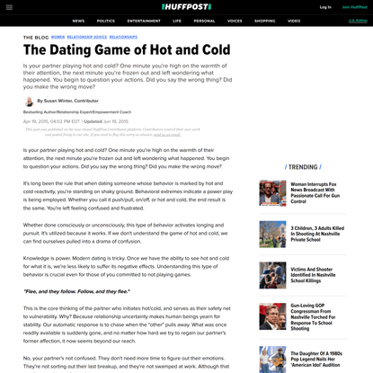 The Dating Game of Hot and Cold