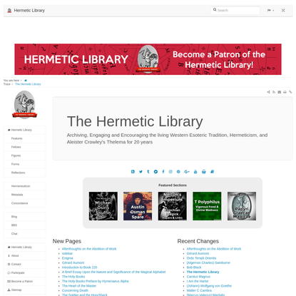 The Hermetic Library - Hermetic Library