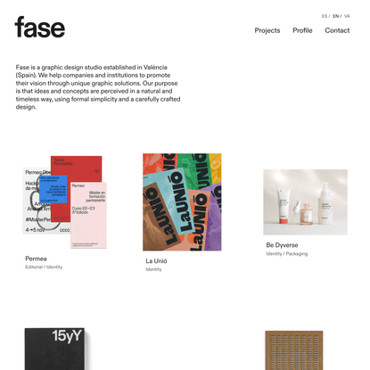 Fase, graphic design studio - Valencia