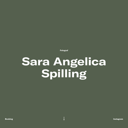 Fotograf Sara Angelica Spilling