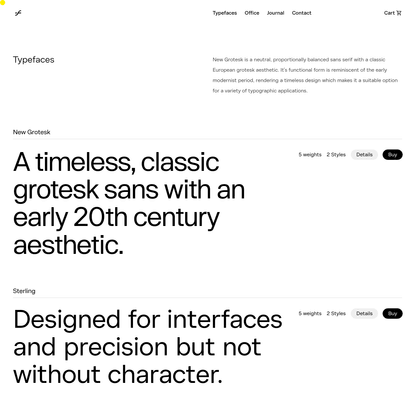 Typefaces