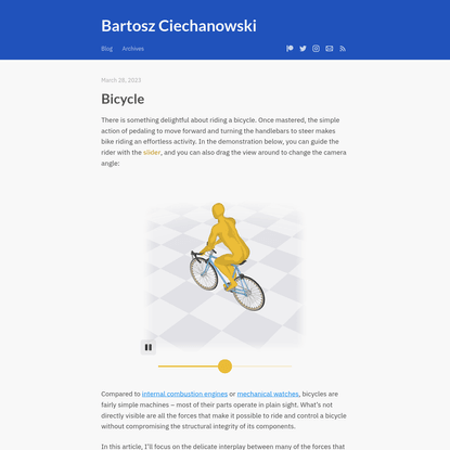 Bicycle - Bartosz Ciechanowski