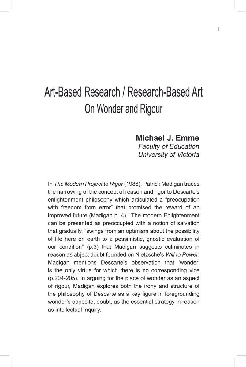 arts based research dissertation