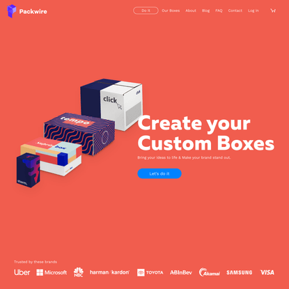 Order Custom Boxes &amp; Custom Printed Packaging Online | Packwire
